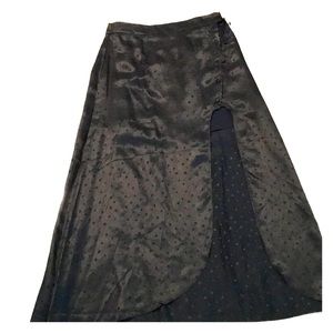 For Love and Lemons midi side slit skirt